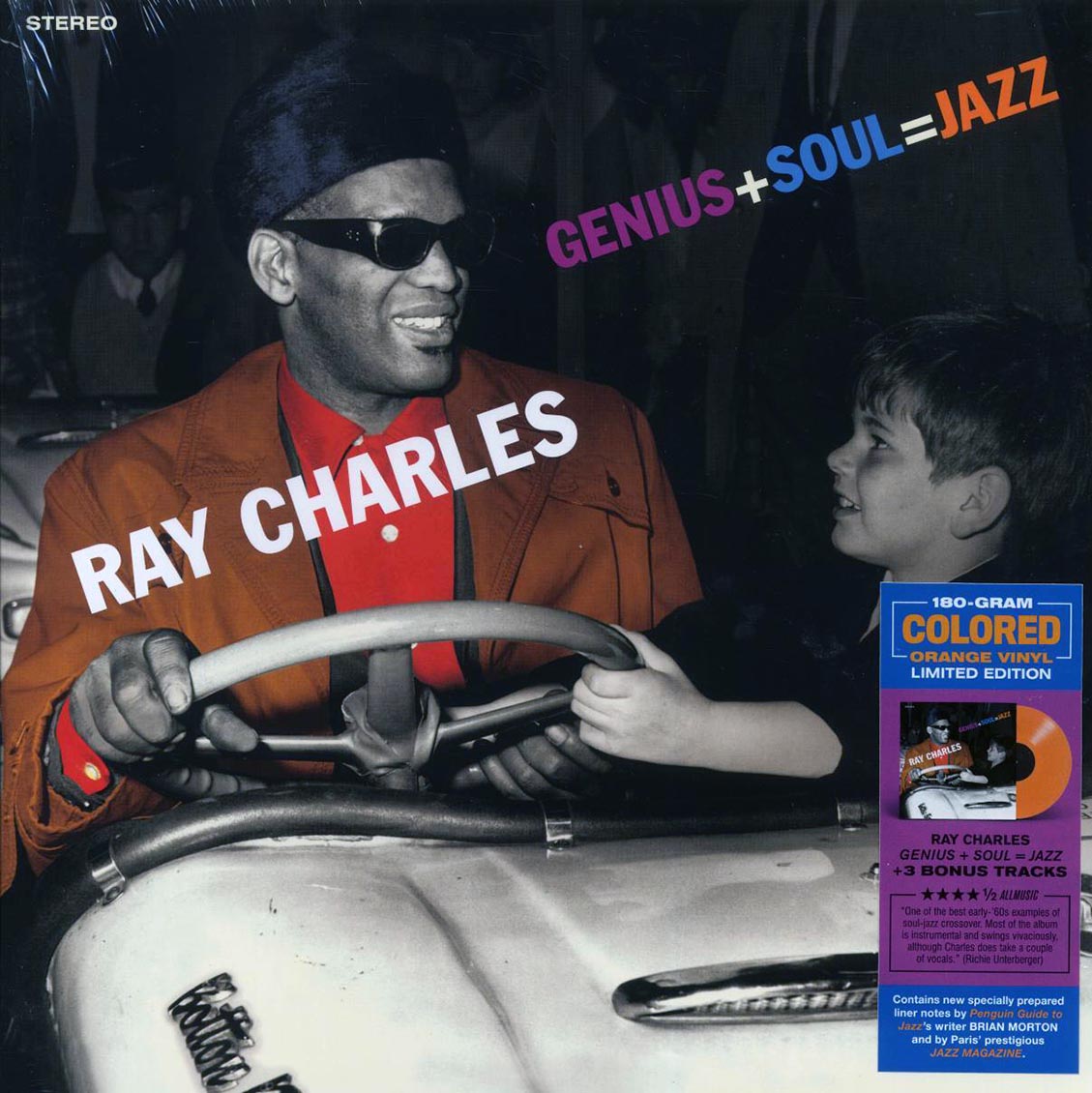 Ray Charles - Genius + Soul = Jazz (+3 bonus tracks) (ltd. ed.) (180g) (orange vinyl) Vinyl Record