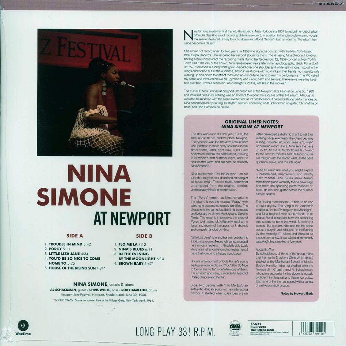 Nina Simone - Nina Simone At Newport (+2 bonus tracks) (ltd. ed.) (180g) Vinyl Record