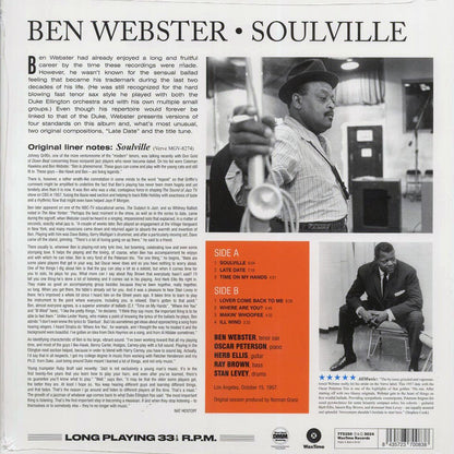 Ben Webster Quintet - Soulville (ltd. ed.) (180g) Vinyl Record