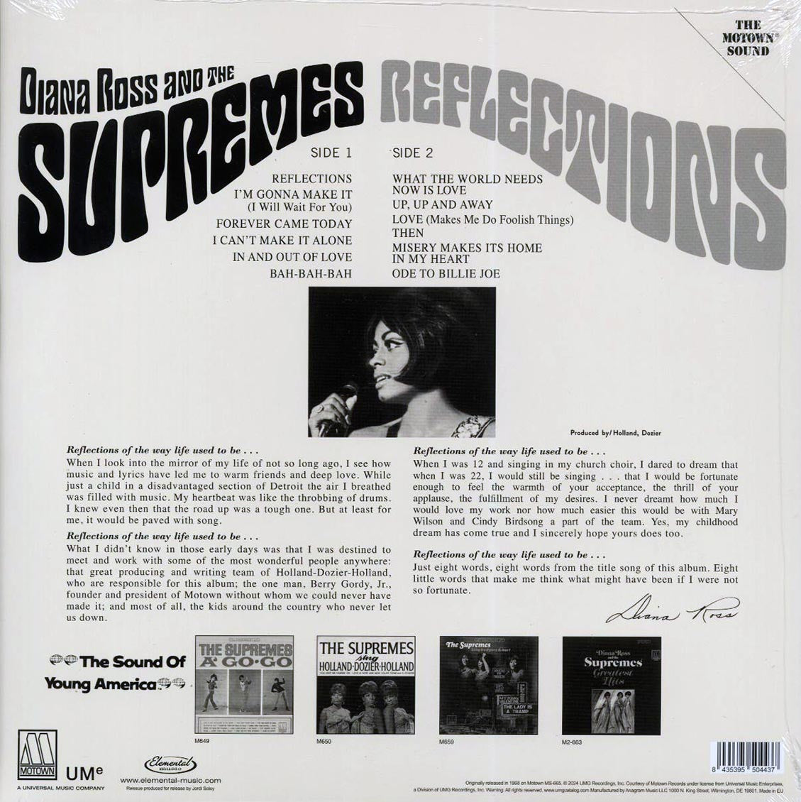 Diana Ross & The Supremes - Reflections (ltd. ed.) (180g) Vinyl Record