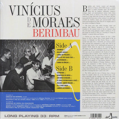 Vinicius De Moraes - Berimbau (+bonus tracks) (ltd. ed.) (180g) Vinyl Record