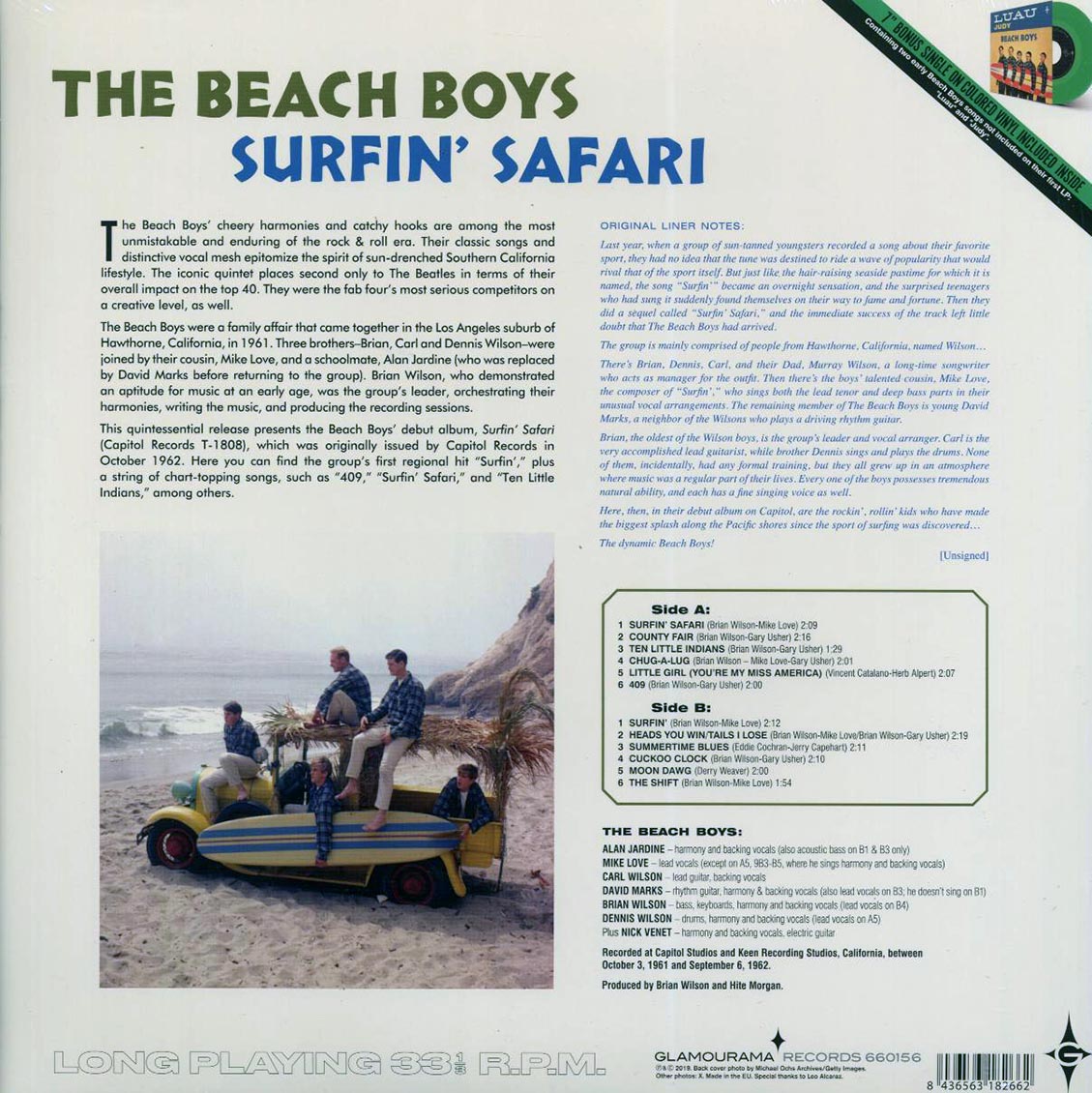 The Beach Boys - Surfin' Safari (ltd. ed.) (180g) (incl. a bonus 45rpm vinyl) Vinyl Record