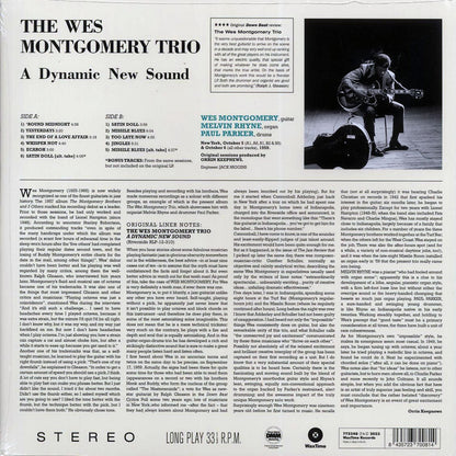 Wes Montgomery Trio - The Wes Montgomery Trio: A Dynamic New Sound: Guitar, Organ, Drums (+2 bonus tracks) (ltd. ed.) (180g) Vinyl Record