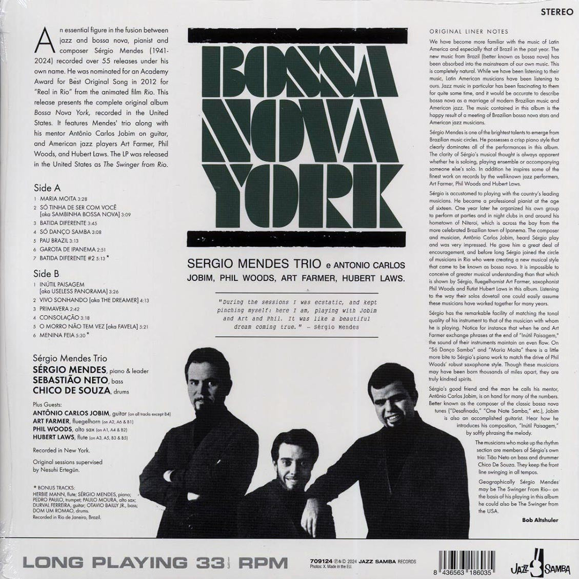 Sergio Mendes Trio - Bossa Nova York (+2 bonus tracks) (ltd. ed.) (180g) Vinyl Record