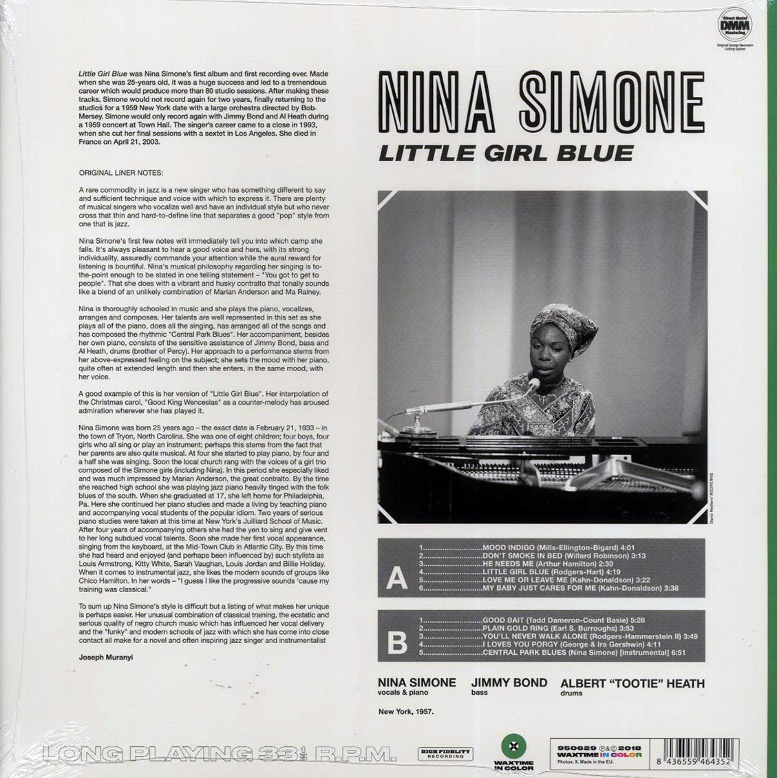 Nina Simone - Little Girl Blue (ltd. ed.) (180g) (green vinyl) Vinyl Record