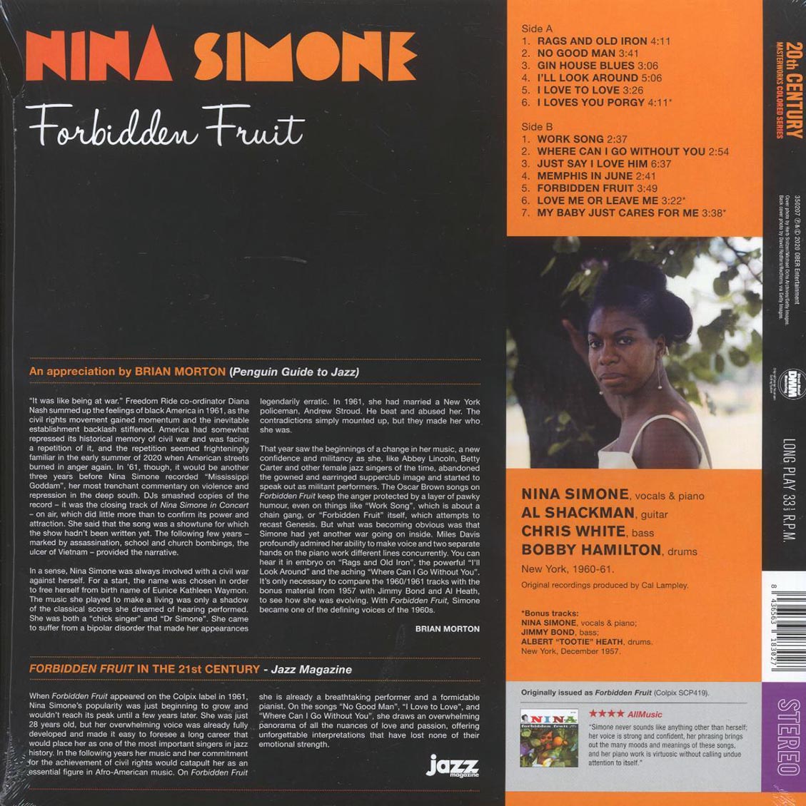 Nina Simone - Forbidden Fruit (ltd. ed.) (180g) (purple vinyl) Vinyl Record