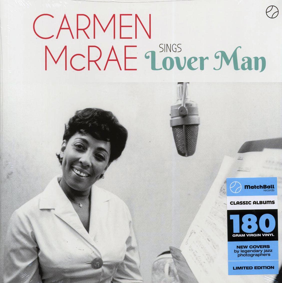 Carmen McRae - Sings Lover Man (+2 bonus tracks) (ltd. ed.) (180g) Vinyl Record