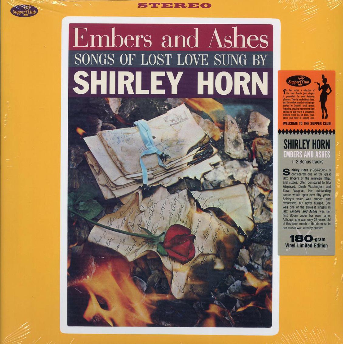 Shirley Horn - Embers And Ashes (+2 bonus tracks) (ltd. ed.) (180g) Vinyl Record