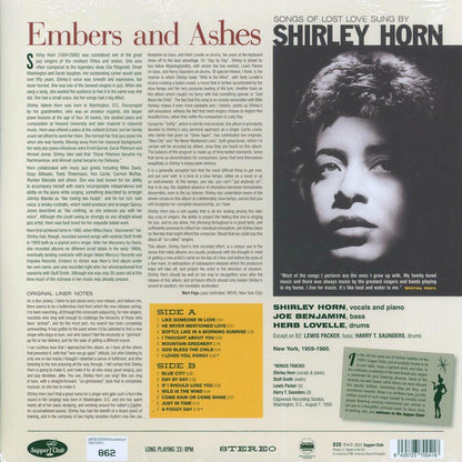 Shirley Horn - Embers And Ashes (+2 bonus tracks) (ltd. ed.) (180g) Vinyl Record