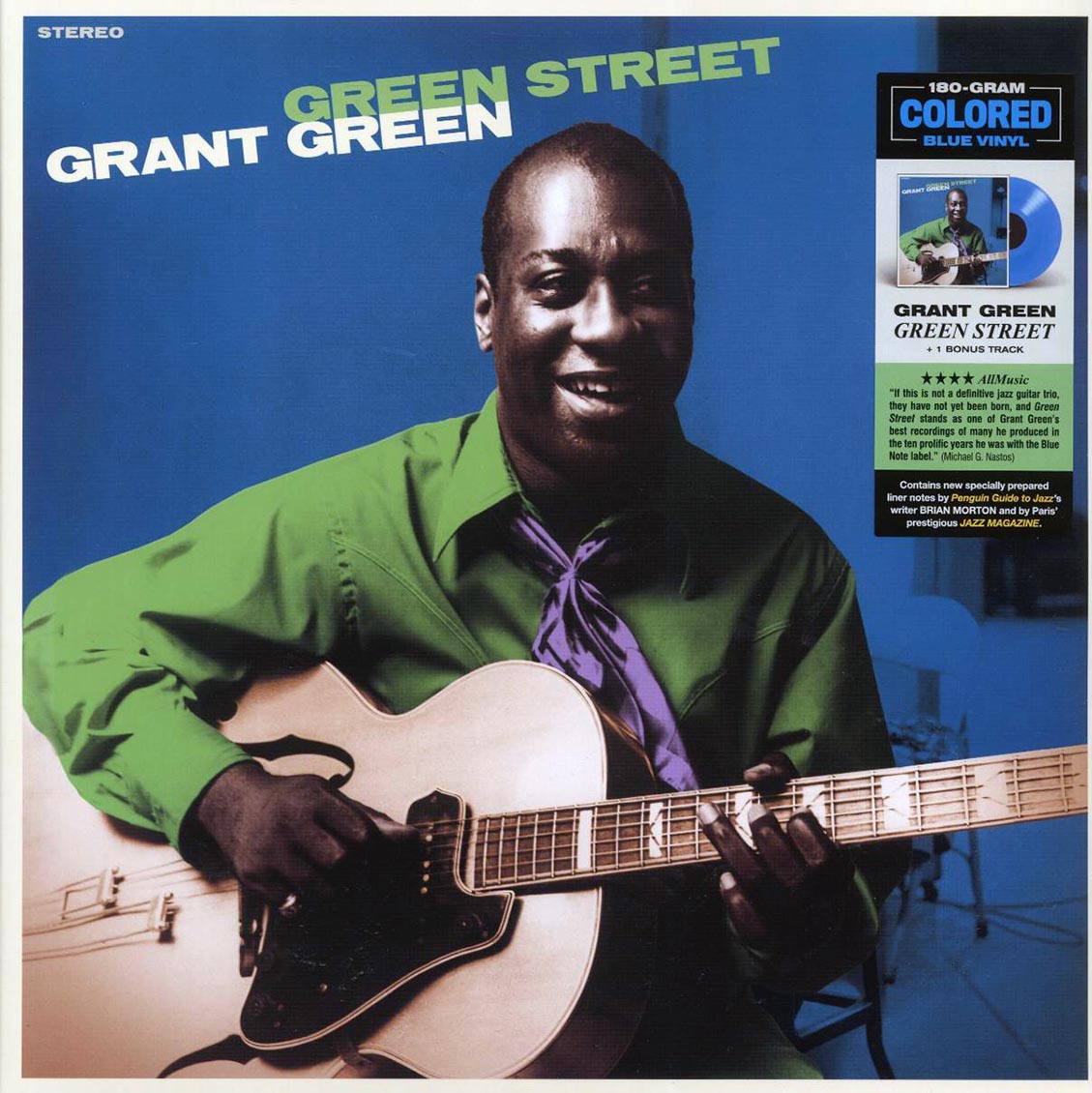 Grant Green - Green Street (+bonus track) (ltd. ed.) (180g) (blue vinyl) Vinyl Record
