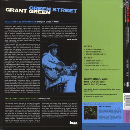Grant Green - Green Street (+bonus track) (ltd. ed.) (180g) (blue vinyl) Vinyl Record