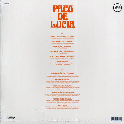 Paco De Lucia - Entre Dos Aguas (ltd. ed.) (180g) Vinyl Record