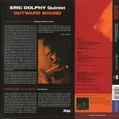 Eric Dolphy Quintet - Outward Bound (+2 bonus tracks) (ltd. ed.) (180g) (blue vinyl) Vinyl Record