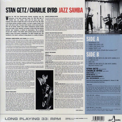 Stan Getz, Charlie Byrd - Jazz Samba (+2 bonus tracks) (ltd. ed.) (180g) Vinyl Record