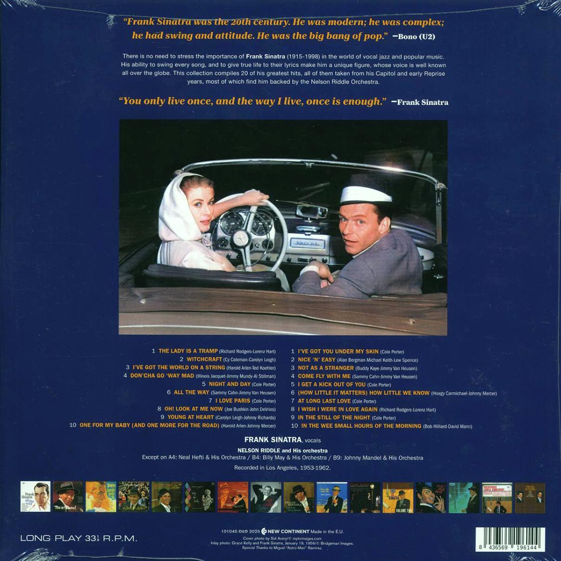 Frank Sinatra - The Hits (20 tracks) (ltd. ed.) (180g) (blue vinyl) Vinyl Record
