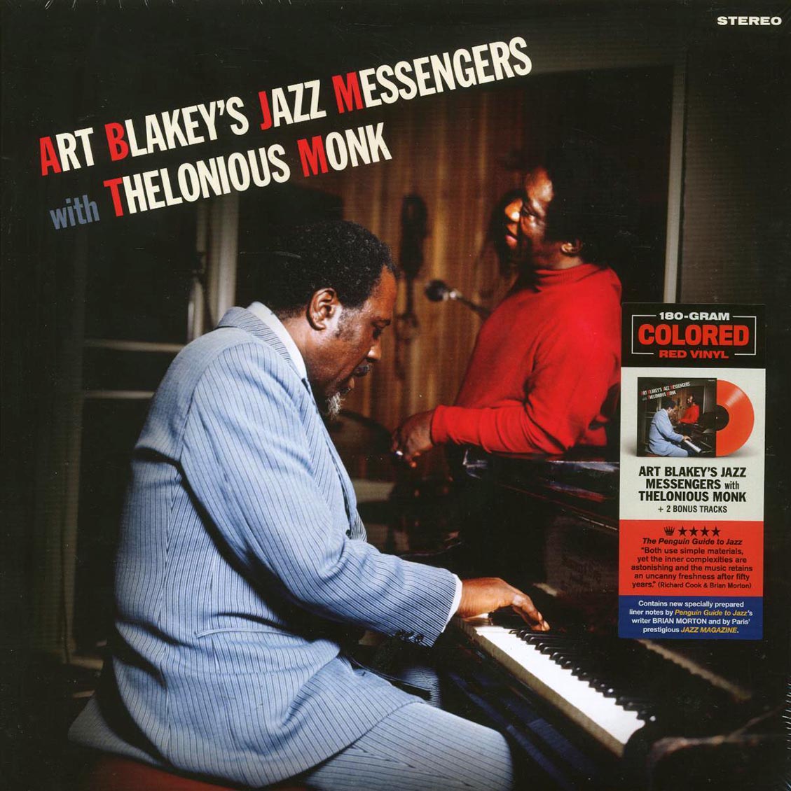 Art Blakey's Jazz Messengers, Thelonious Monk - Art Blakey's Jazz Messengers With Thelonious Monk (+2 bonus tracks) (ltd. ed.) (180g) (red vinyl) Vinyl Record