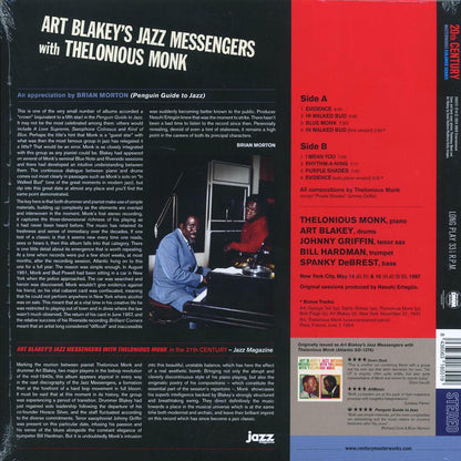 Art Blakey's Jazz Messengers, Thelonious Monk - Art Blakey's Jazz Messengers With Thelonious Monk (+2 bonus tracks) (ltd. ed.) (180g) (red vinyl) Vinyl Record