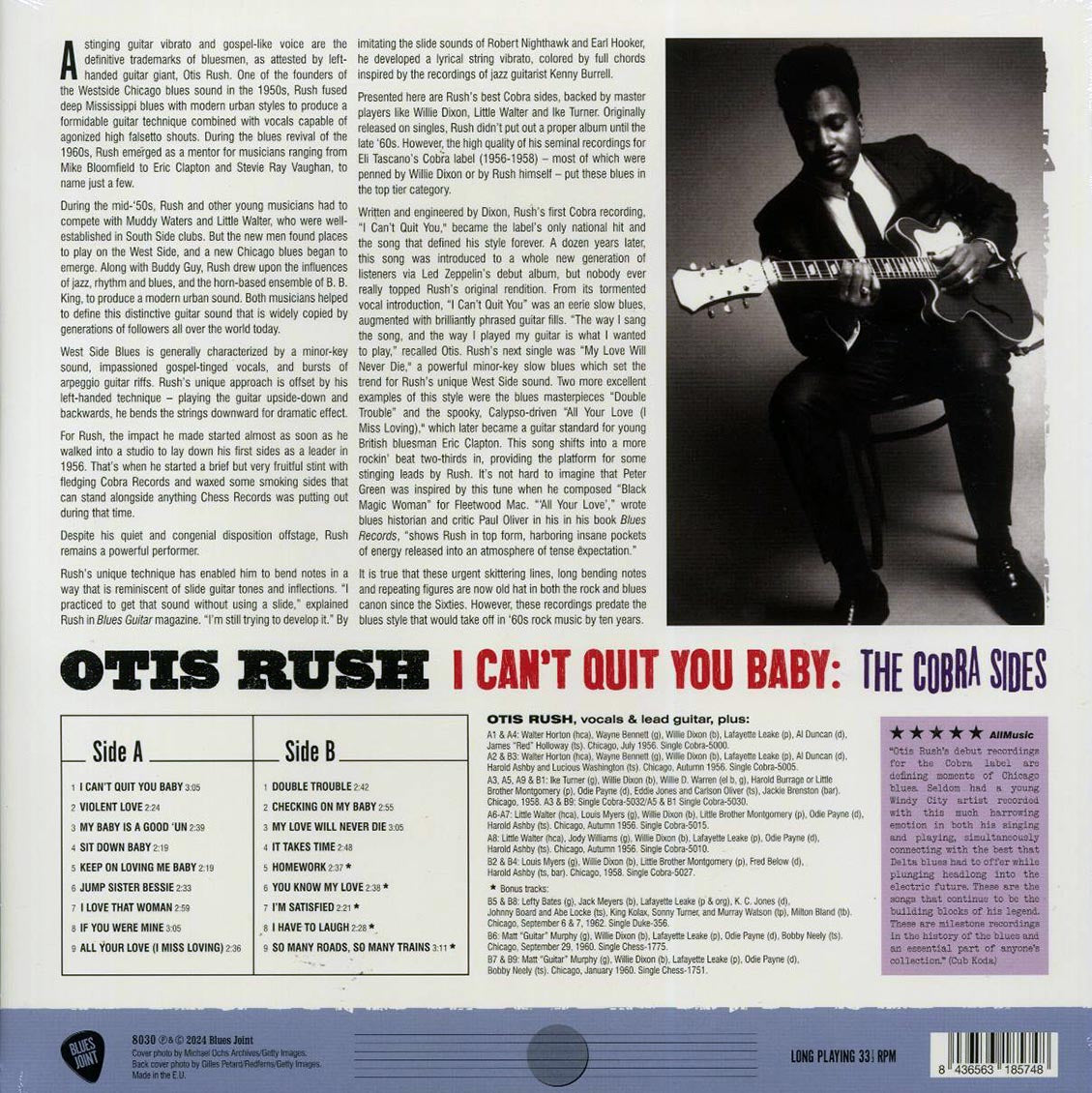 Otis Rush - I Can't Quit You Baby: The Cobra Sides (+6 bonus tracks) (ltd. ed.) (180g) Vinyl Record