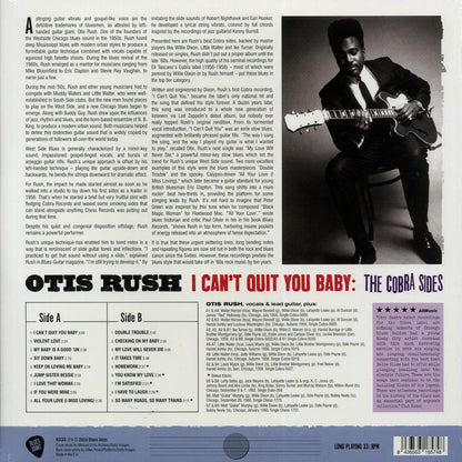 Otis Rush - I Can't Quit You Baby: The Cobra Sides (+6 bonus tracks) (ltd. ed.) (180g) Vinyl Record