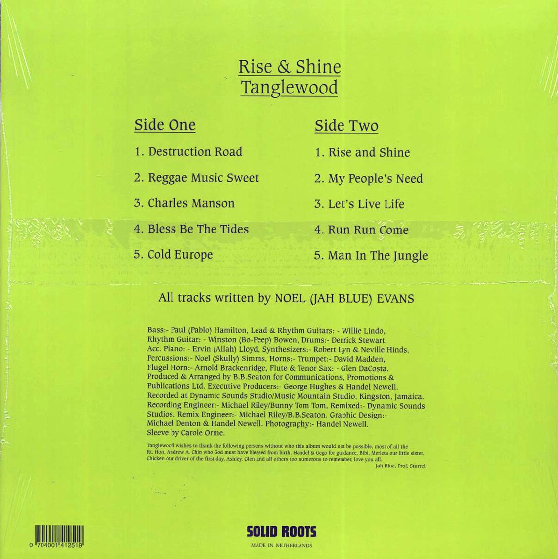 Tanglewood - Rise And Shine Vinyl Record