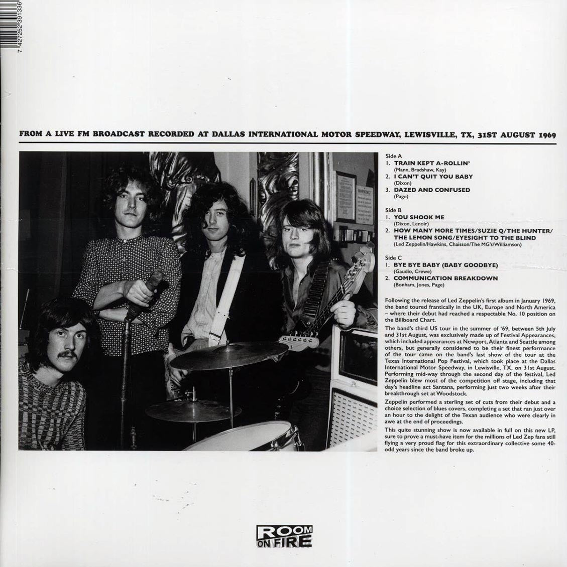 Led Zeppelin - Texas International Pop Festival 1969 (2xLP) Vinyl Record