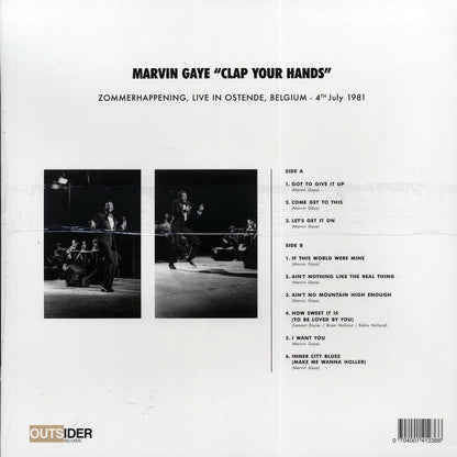 Marvin Gaye - Clap Your Hands: Zommerhappening, Live In Ostende, Belgium 4th July 1981 Vinyl Record