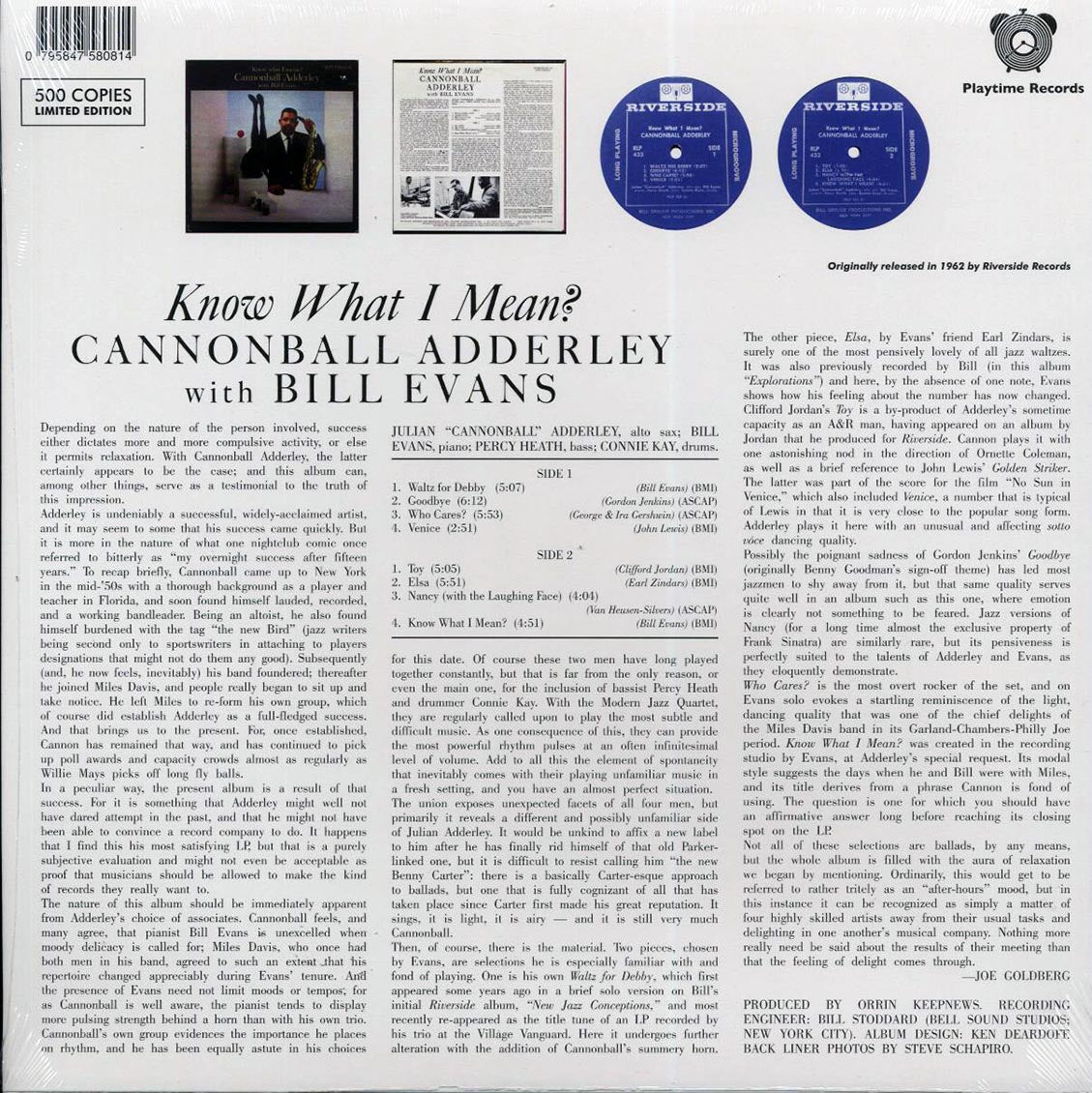 Cannonball Adderley, Bill Evans - Know What I Mean? Vinyl Record