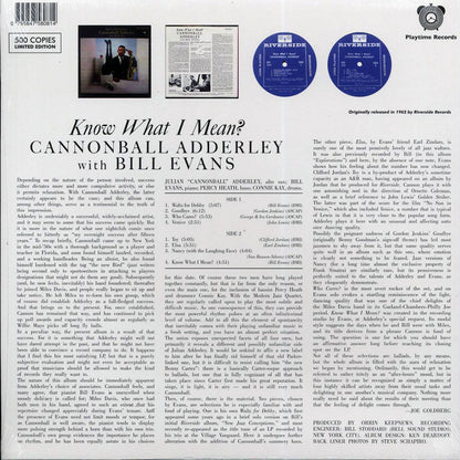 Cannonball Adderley, Bill Evans - Know What I Mean? Vinyl Record
