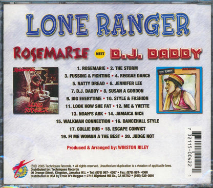 Lone Ranger - Rosemarie + DJ Daddy (2 albums on 1 CD) (20 tracks) Music CD