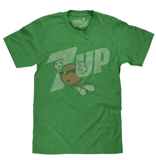 7UP Logo Mens T Shirt Officially Licensed Green