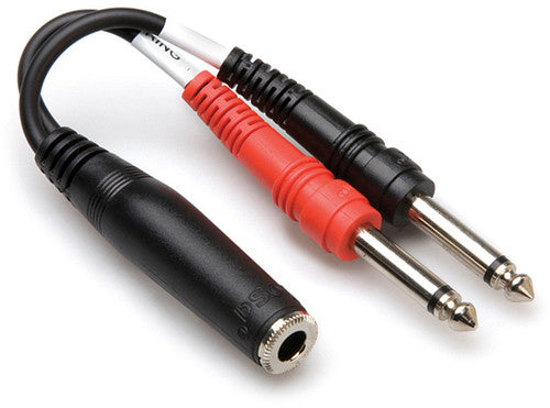 Hosa Stereo Breakout 1/4 In Trsf To Dual 1/4 In Ts - Hosa Stereo Breakout 1/4 In Trsf To Dual 1/4 In Ts - Professional Audio