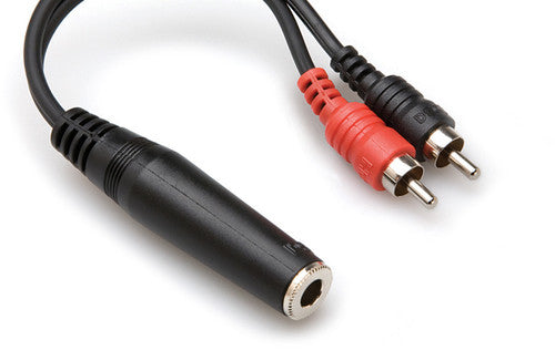 Hosa Stereo Breakout 1/4 In Trsf To Dual Rca - Hosa Stereo Breakout 1/4 In Trsf To Dual Rca - Professional Audio