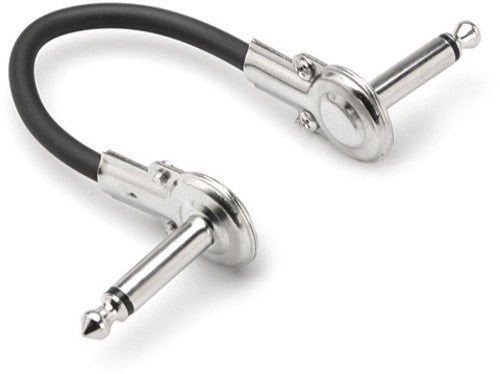 Hosa Guit Patch Cbl Low-profile R-angle-same 6in - Hosa Guit Patch Cbl Low-profile R-angle-same 6in - Professional Audio