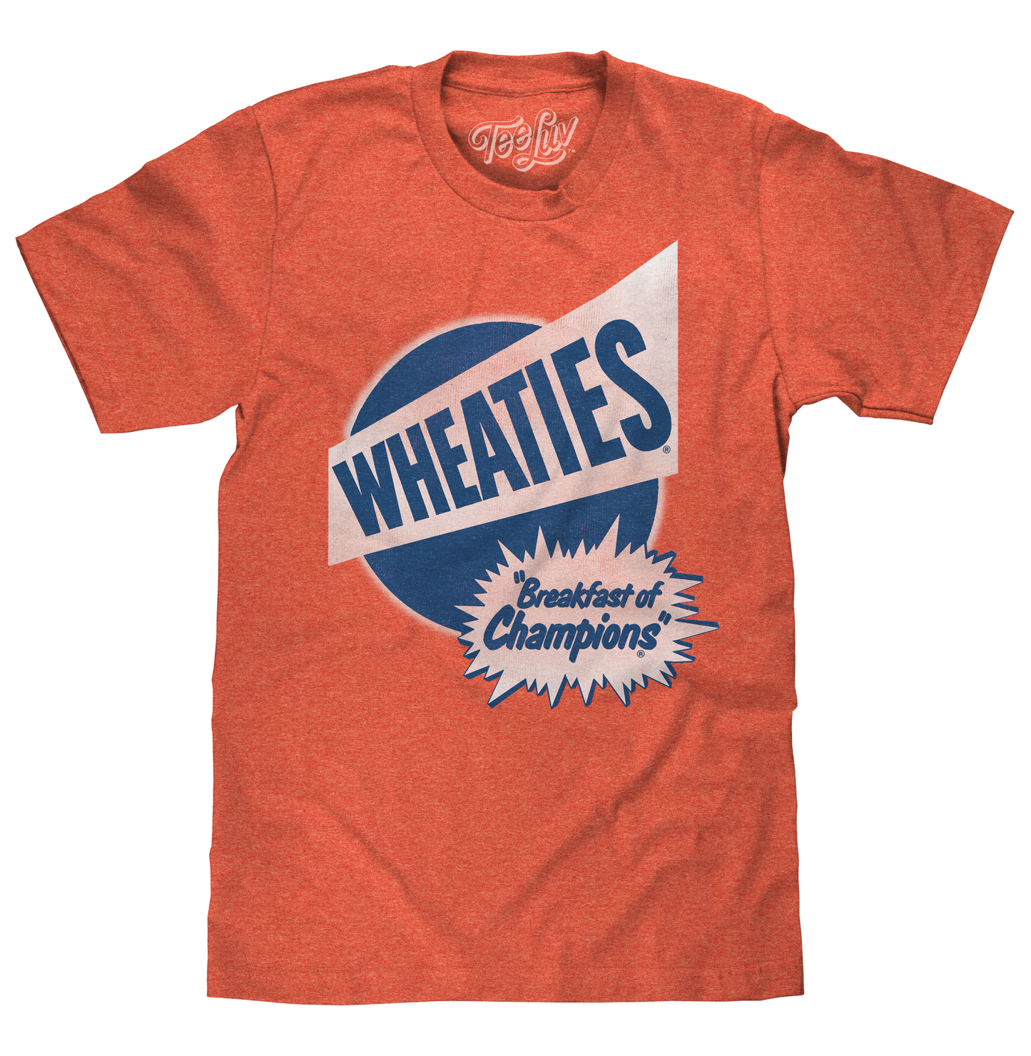 Wheaties Breakfast of Champions Mens T Shirt Officially Licensed Orange