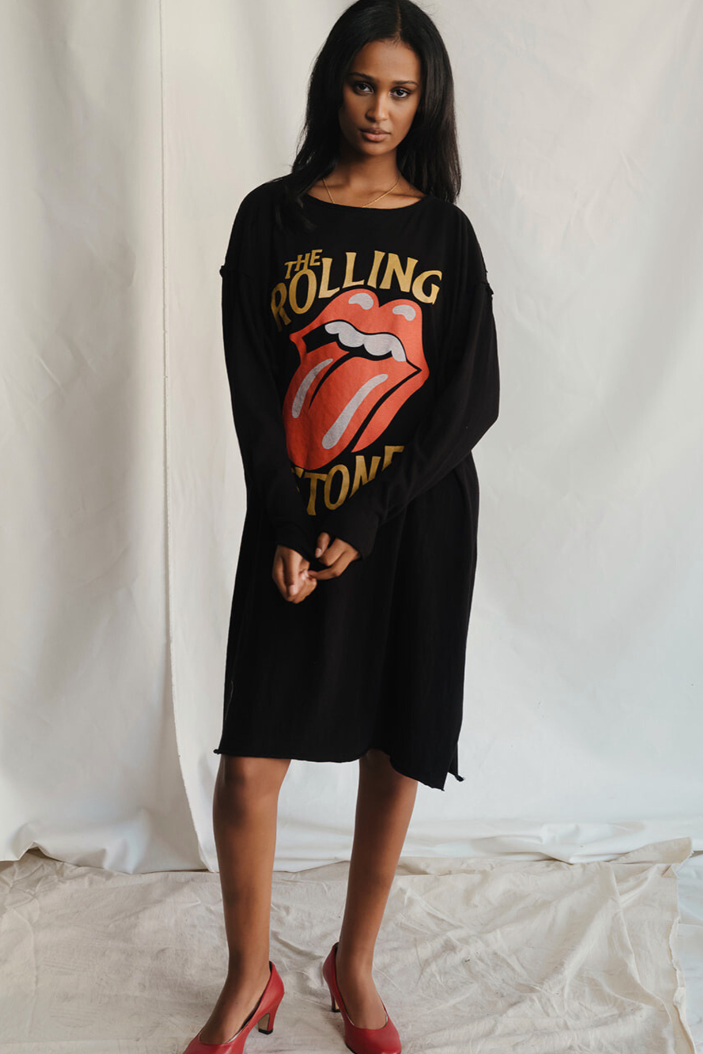 The Rolling Stones Golden Era Dress Shirt Black