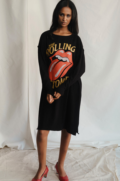 The Rolling Stones Golden Era Dress Shirt Black