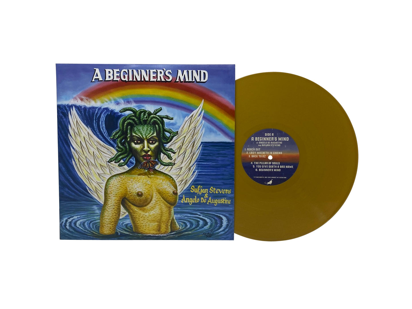 Sufjan Stevens & Angelo De Augustine - A Beginner's Mind (Olympus Perseus Shield Gold Vinyl) Vinyl Record