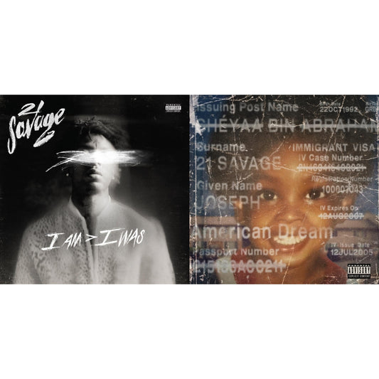 21 Savage - I Am > I Was (Pa) (2 LP) (150G Vinyl/Dl) & American Dream (X) (2LP)