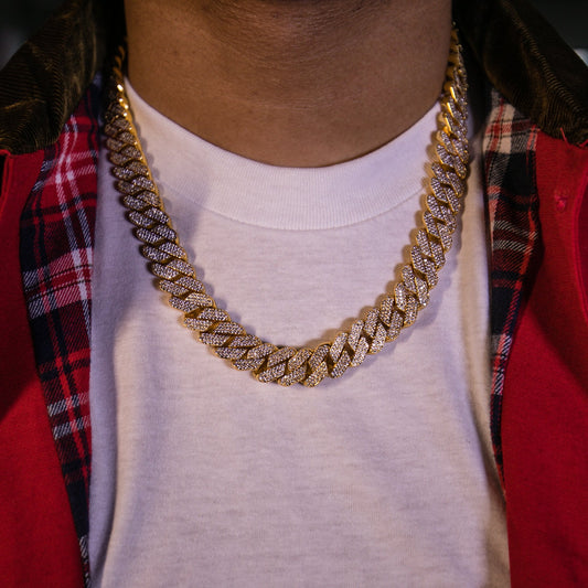 Prong Set Cuban Link Necklace