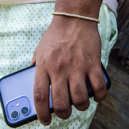 2.5mm Tennis Bracelet - 18K Gold Plated