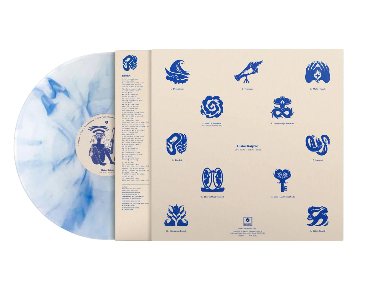 Hiatus Kaiyote - Love Heart Cheat Code  (Blue & White Marble Colored Vinyl, Indie Exclusive) Vinyl Record