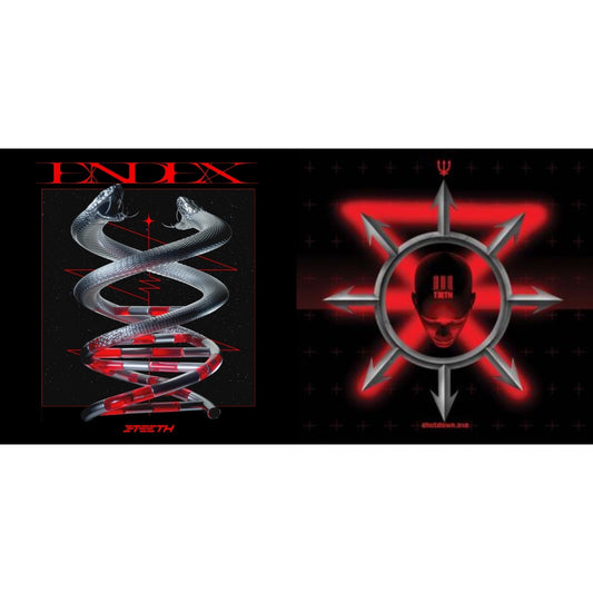 3Teeth - Endex (Red Smoke LP Vinyl) & Shutdown.Exe (Red/Silver LP Vinyl)