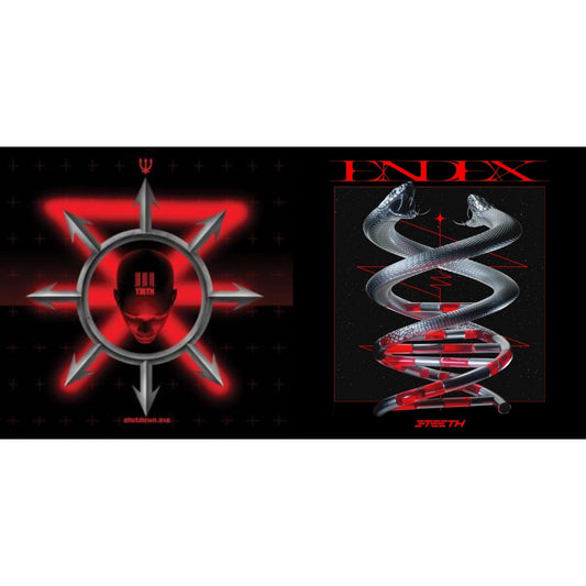 3Teeth - Shutdown.Exe (Red/Silver LP Vinyl) & Endex (Red Smoke LP Vinyl)