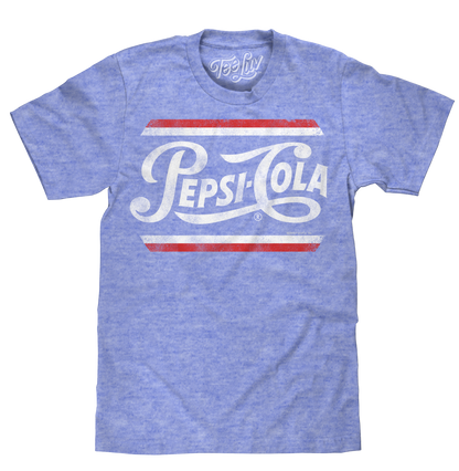 Pepsi Classic Script Mens T Shirt Officially Licensed Blue