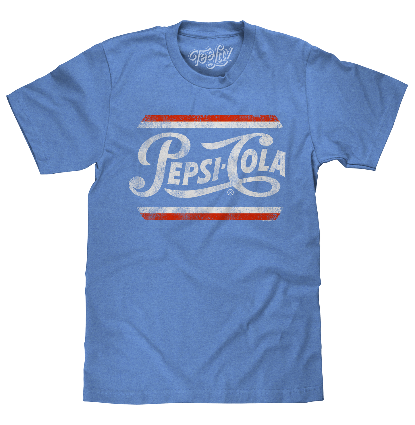 Pepsi Classic Script Mens T Shirt Officially Licensed Blue