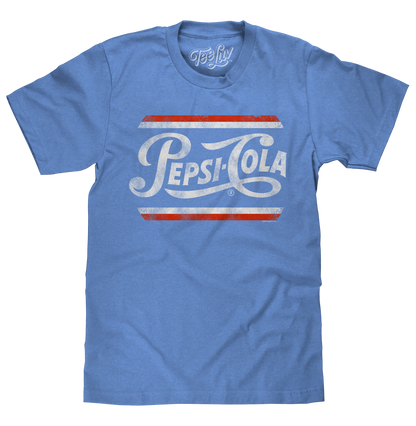 Pepsi Classic Script Mens T Shirt Officially Licensed Blue