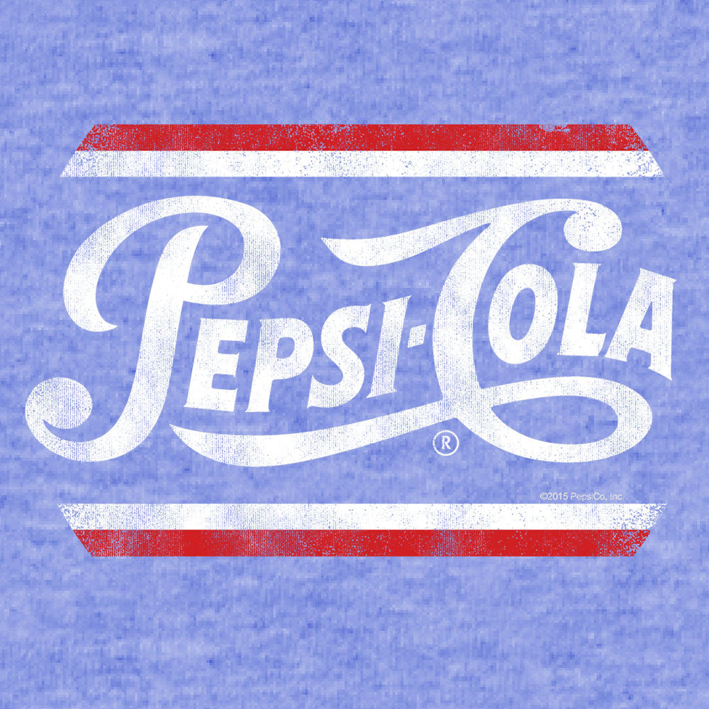 Pepsi Classic Script Mens T Shirt Officially Licensed Blue