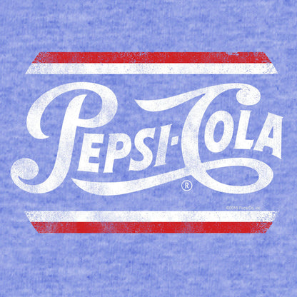 Pepsi Classic Script Mens T Shirt Officially Licensed Blue