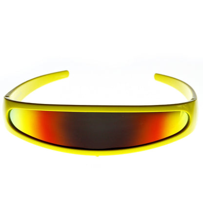 Retro Futuristic 1980's Disco Wrap Around Space Sunglasses 8964