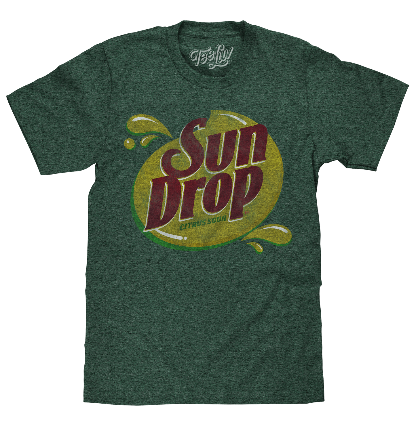 Sun Drop Soda Logo Mens T Shirt Officially Licensed Green
